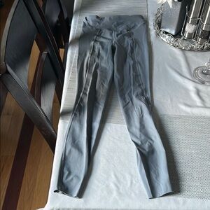Gray-blue High-Waisted Leggings